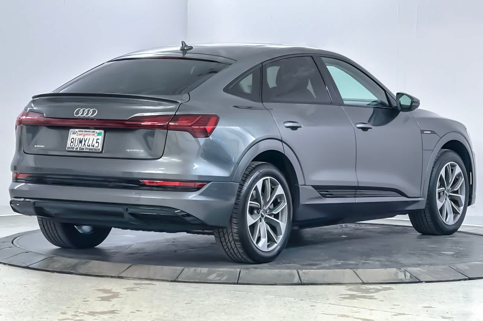 Used 2021 Audi e-tron Sportback Premium with VIN WA11AAGE2MB000823 for sale in San Francisco, CA