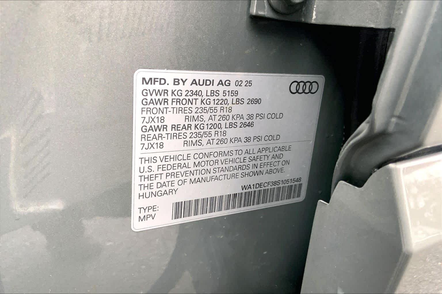 Used 2025 Chronos Gray Metallic Audi S line Premium image 66