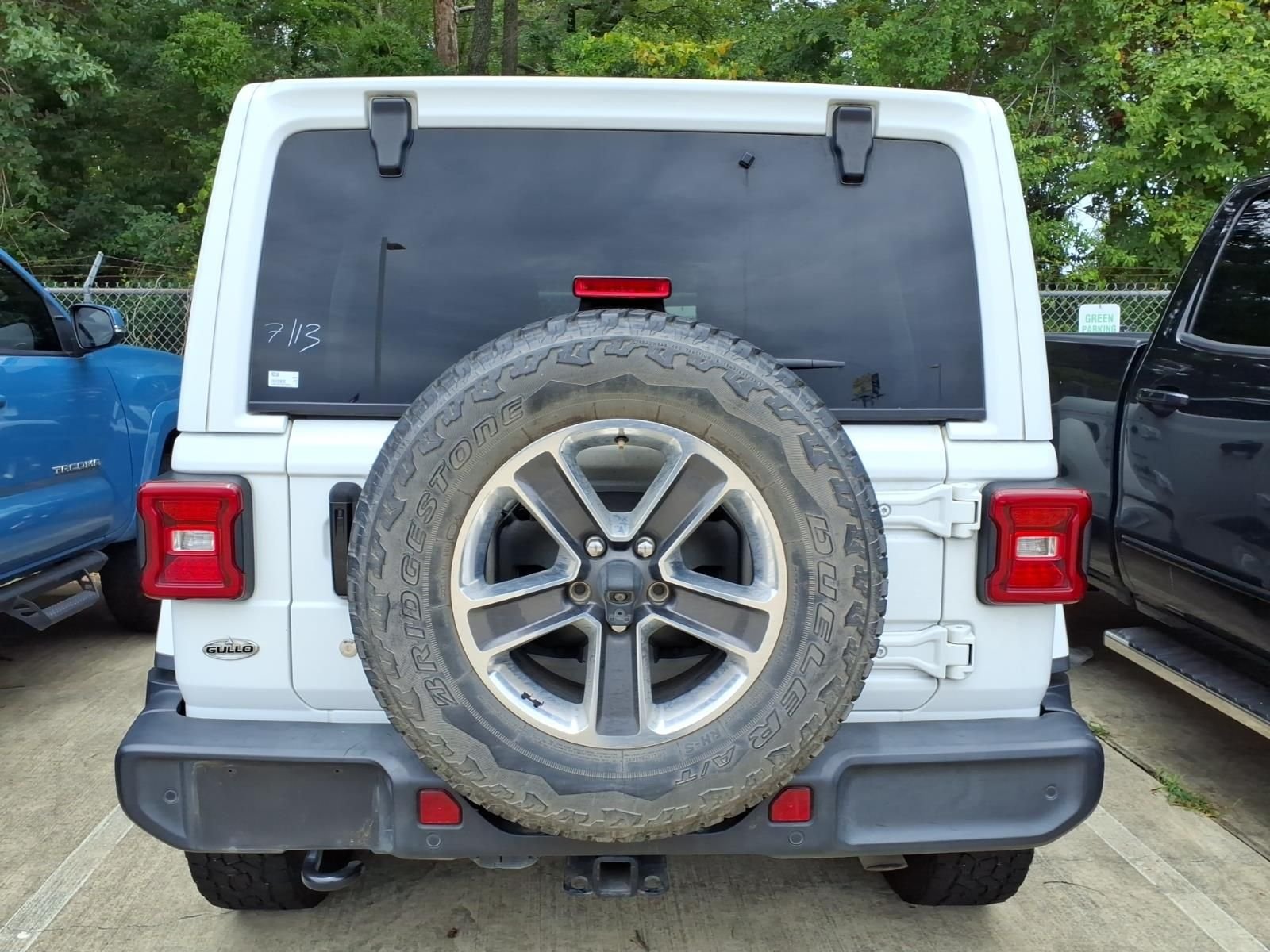 Used 2018 Bright White Clearcoat Jeep Unlimited Sahara image 7