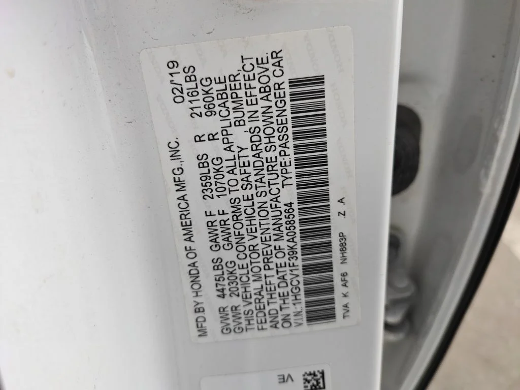 Used 2019 White Honda Sport image 9