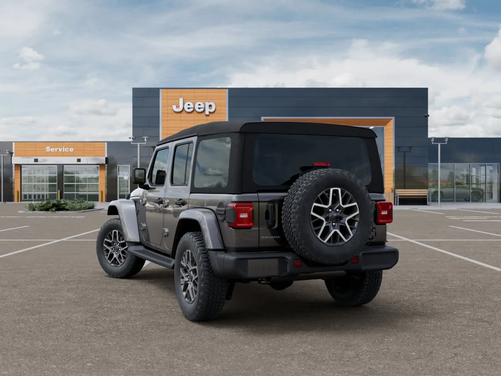 New 2026 Granite Crystal Metallic Clearcoat Jeep Sahara image 3