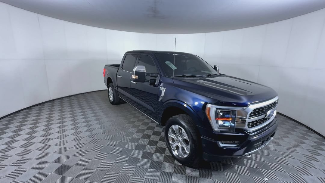Used 2022 Antimatter Blue Metallic Ford Platinum image 2