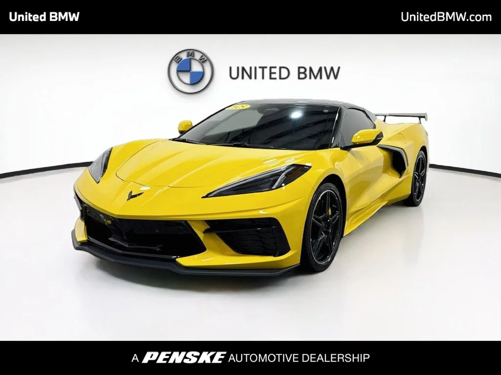 Used 2025 Competition Yellow Chevrolet Stingray image 1
