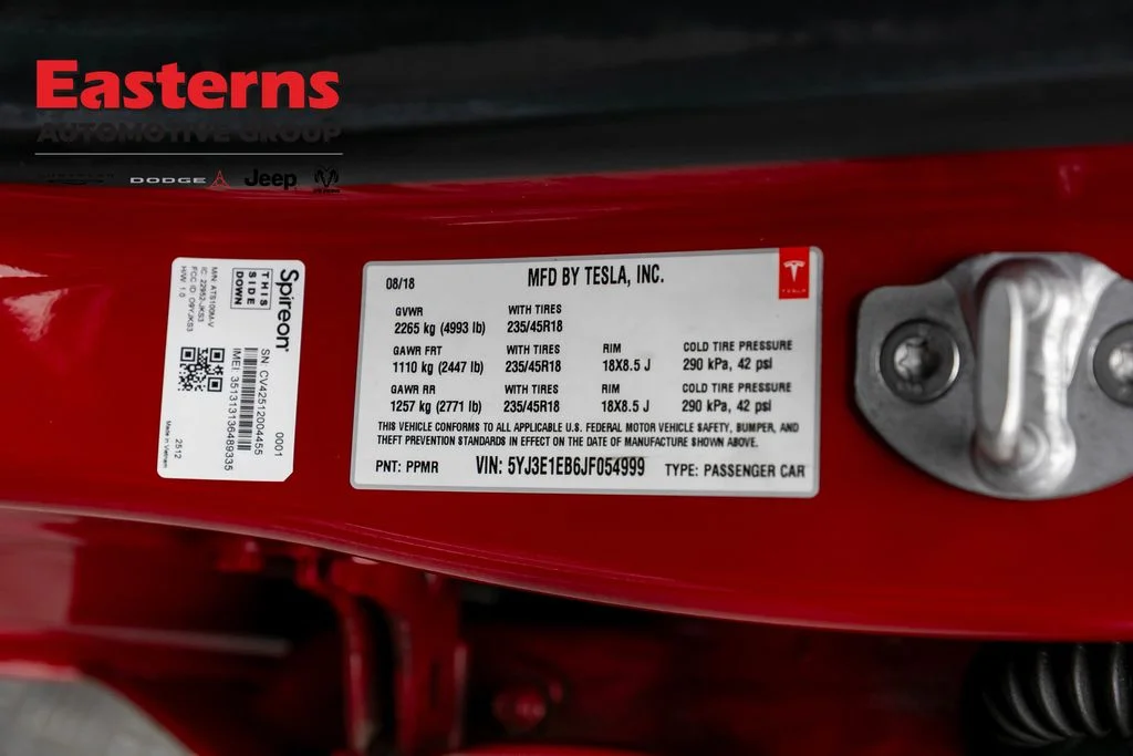 Used 2018 Red Tesla Long Range image 29