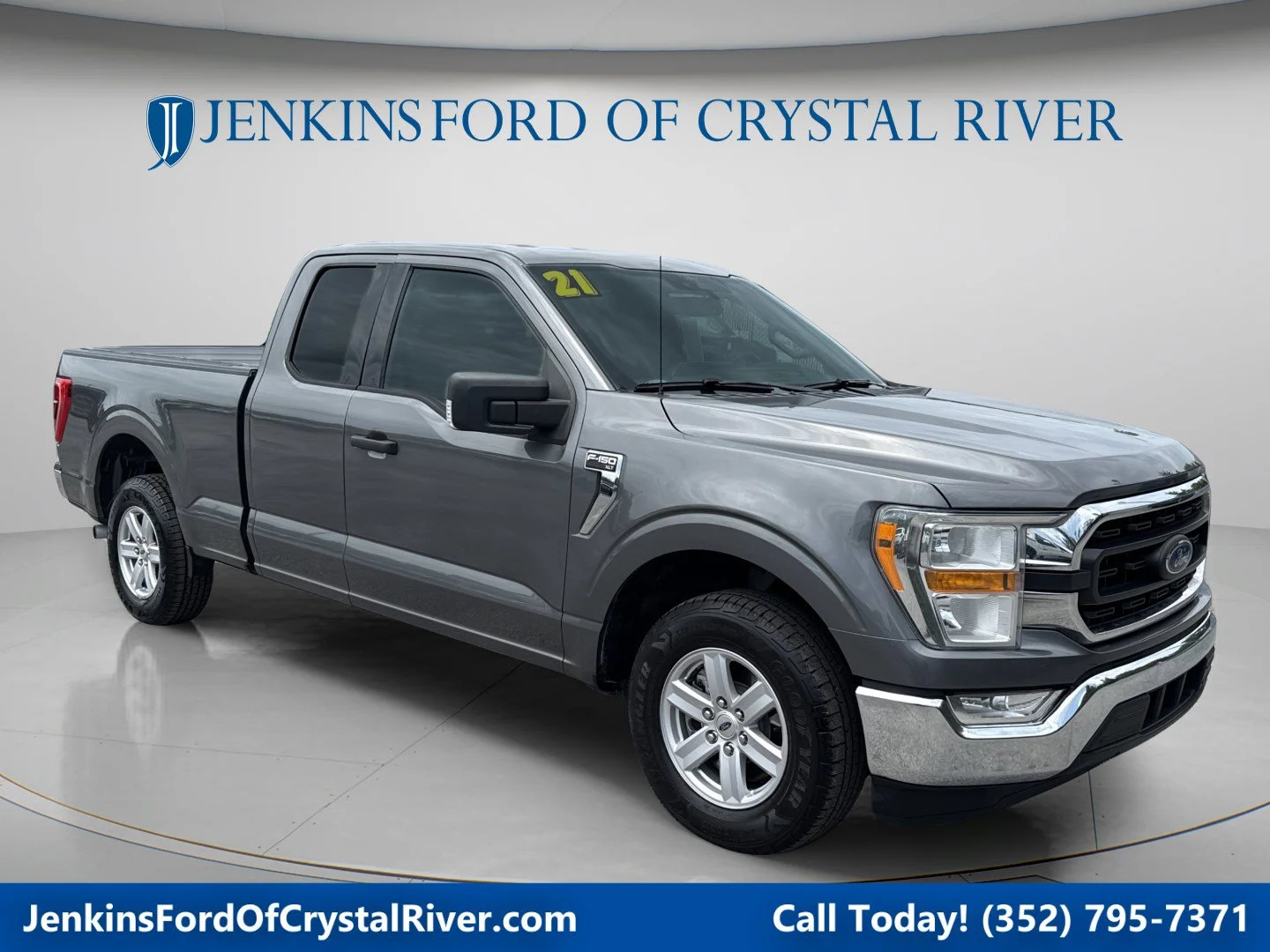 Used 2021 Carbonized Gray Metallic Ford XLT image 1