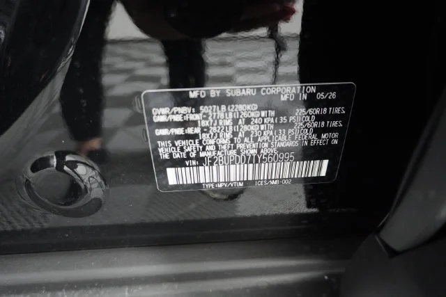 New 2026 CRYSTAL BLACK SILICA Subaru Limited image 12