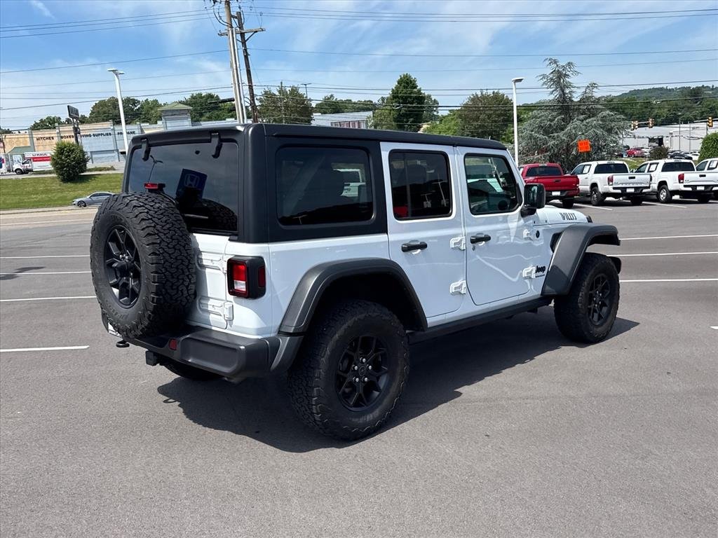 Used 2024 Bright White Clearcoat Jeep Willys image 7