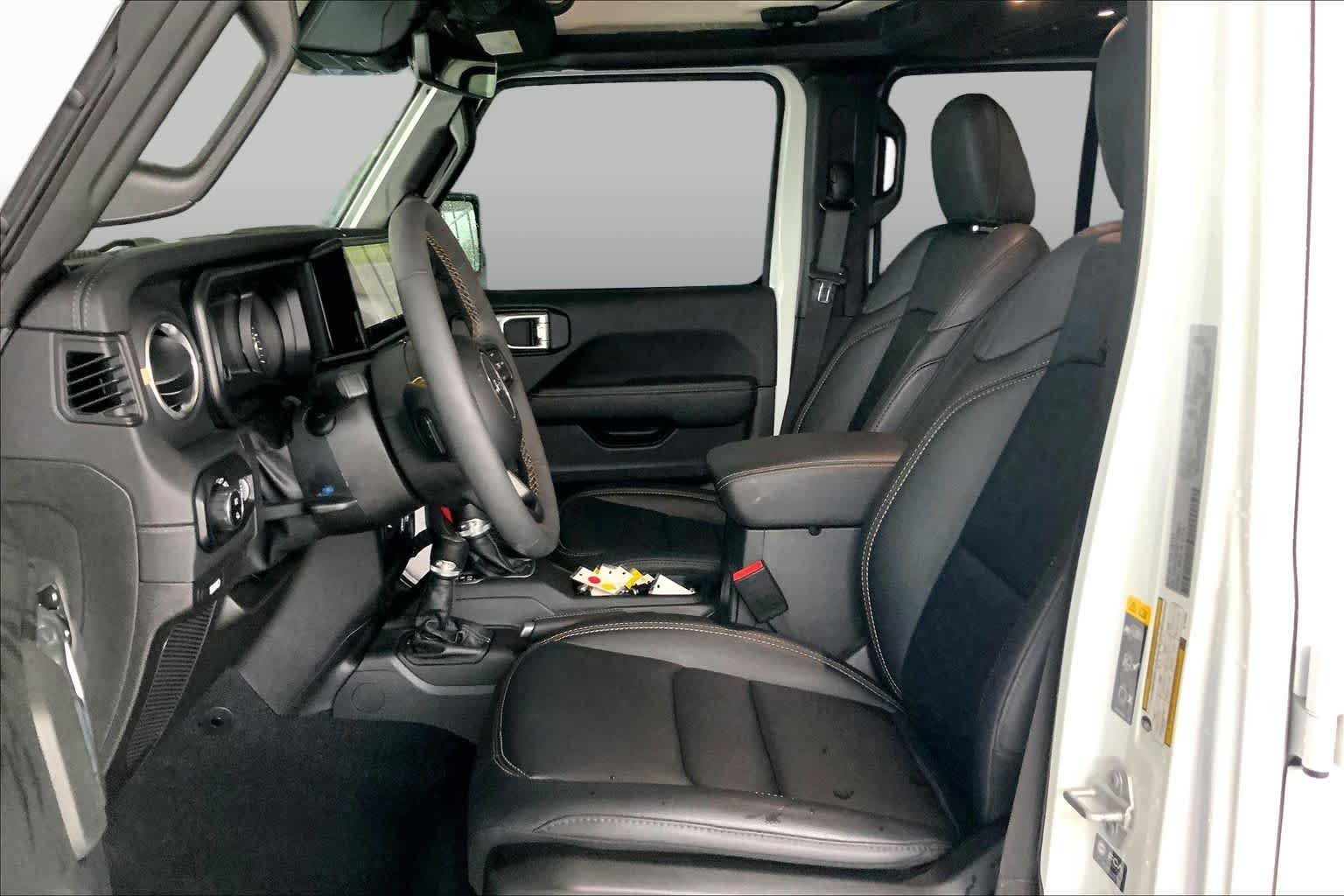 Used 2024 Bright White Clearcoat Jeep Texas Trail image 8