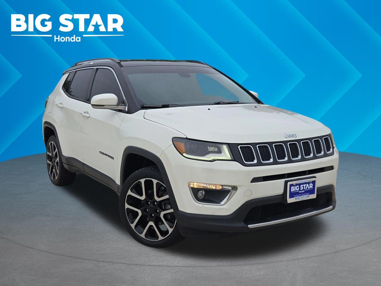 Used 2019 White Clearcoat Jeep Limited image 1