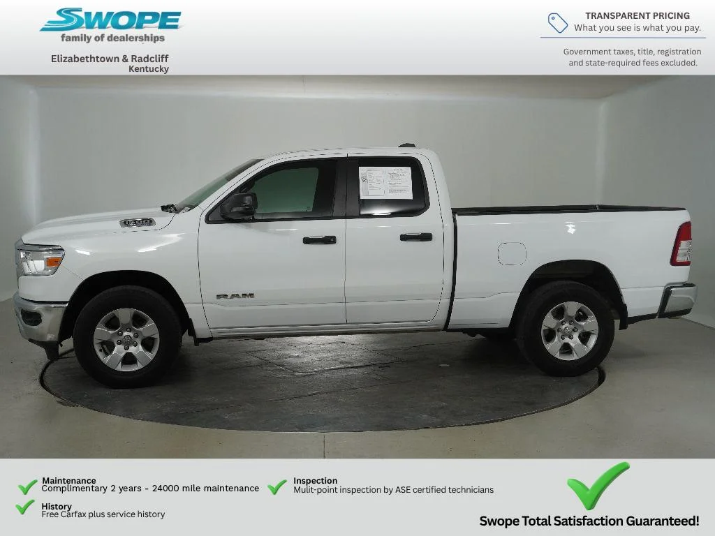 Used 2023 Bright White Clearcoat Ram Big Horn image 6