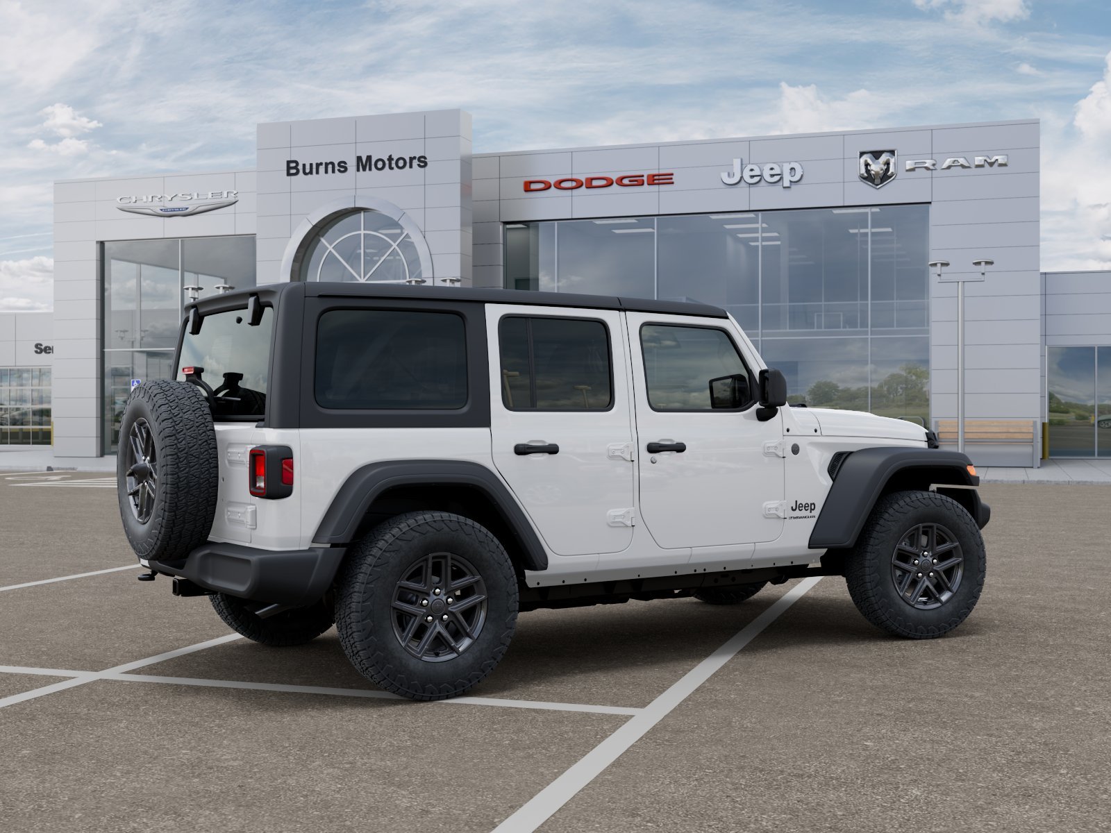 New 2026 Bright White Clear-Coat Exterior Paint Jeep Sport S 4-Door image 30
