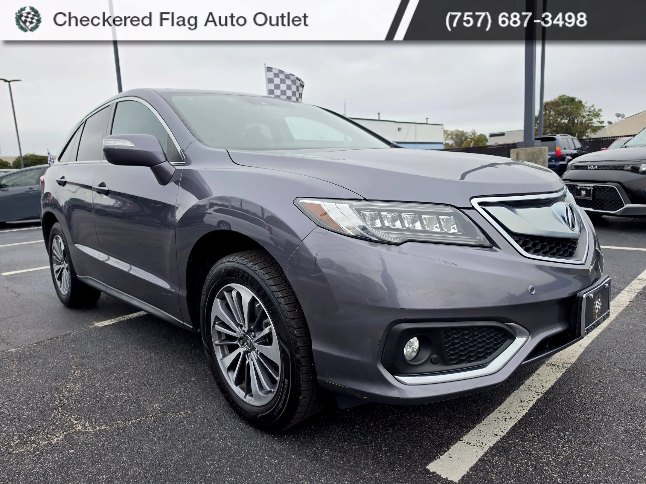 Used 2017 Modern Steel Metallic Acura Advance Package image 7