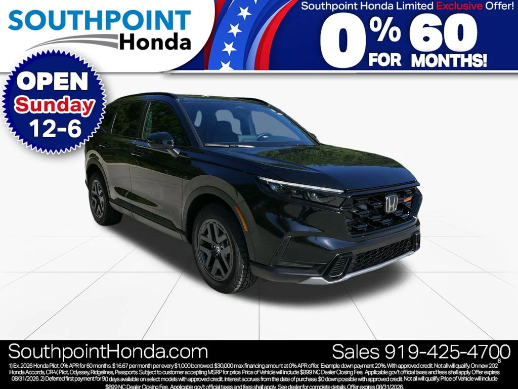 New 2026 Crystal Black Pearl Honda TrailSport image 1