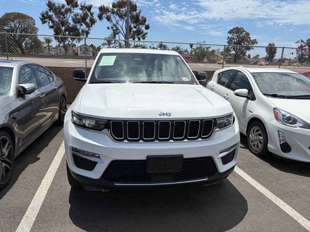 Used 2023 Bright White Clearcoat Jeep 4xe image 3