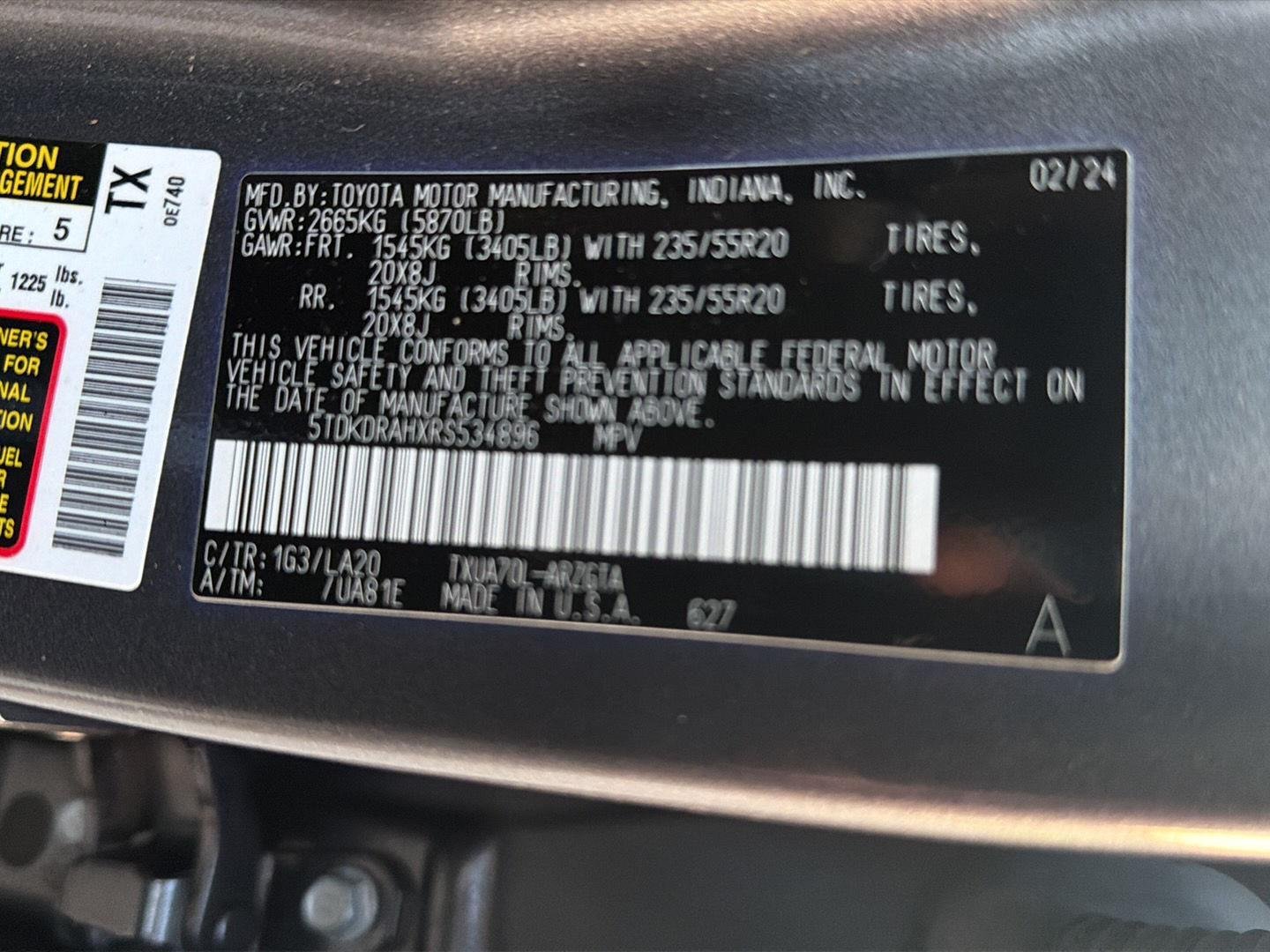 Certified Used 2024 Magnetic Gray Metallic Toyota Platinum image 42