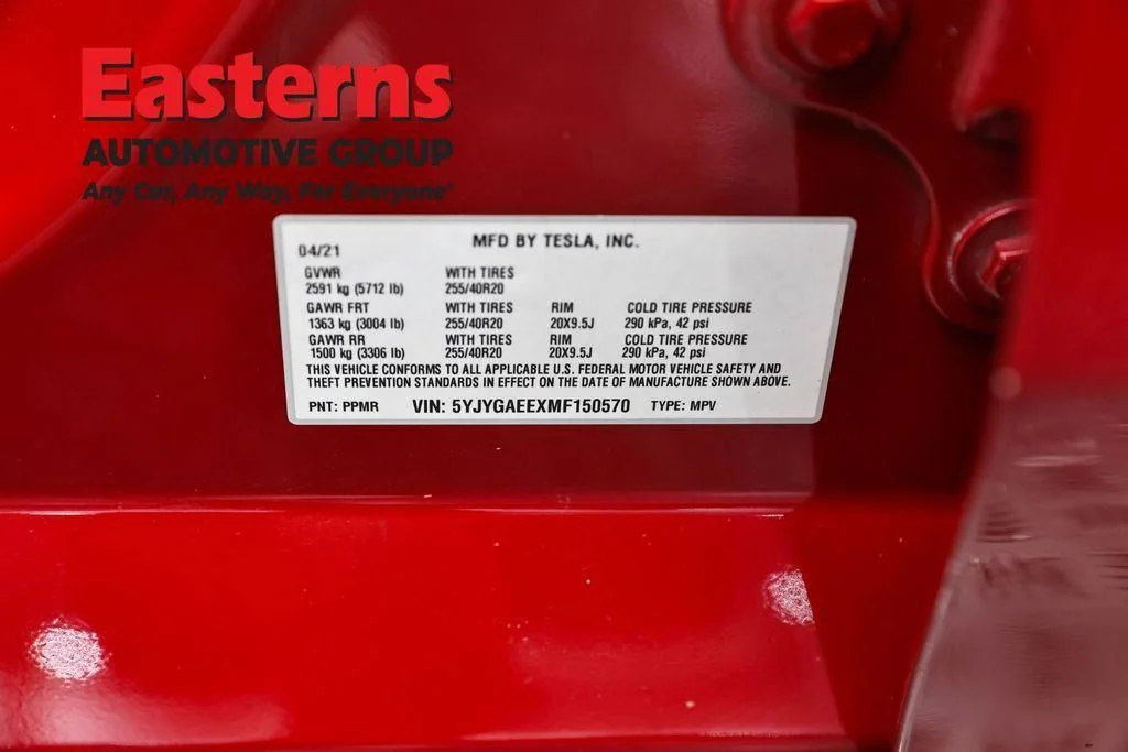 Used 2021 Red Tesla Long Range image 34