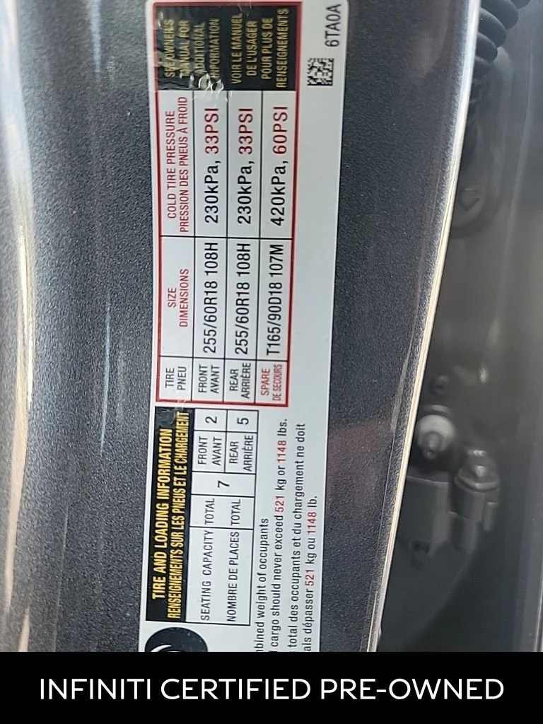 Certified Used 2025 Graphite Shadow INFINITI PURE image 9