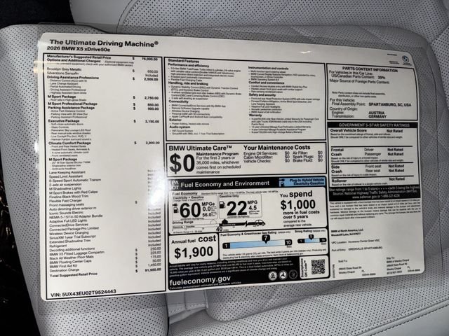 New 2026 Brooklyn Grey Metallic BMW xDrive50e image 26