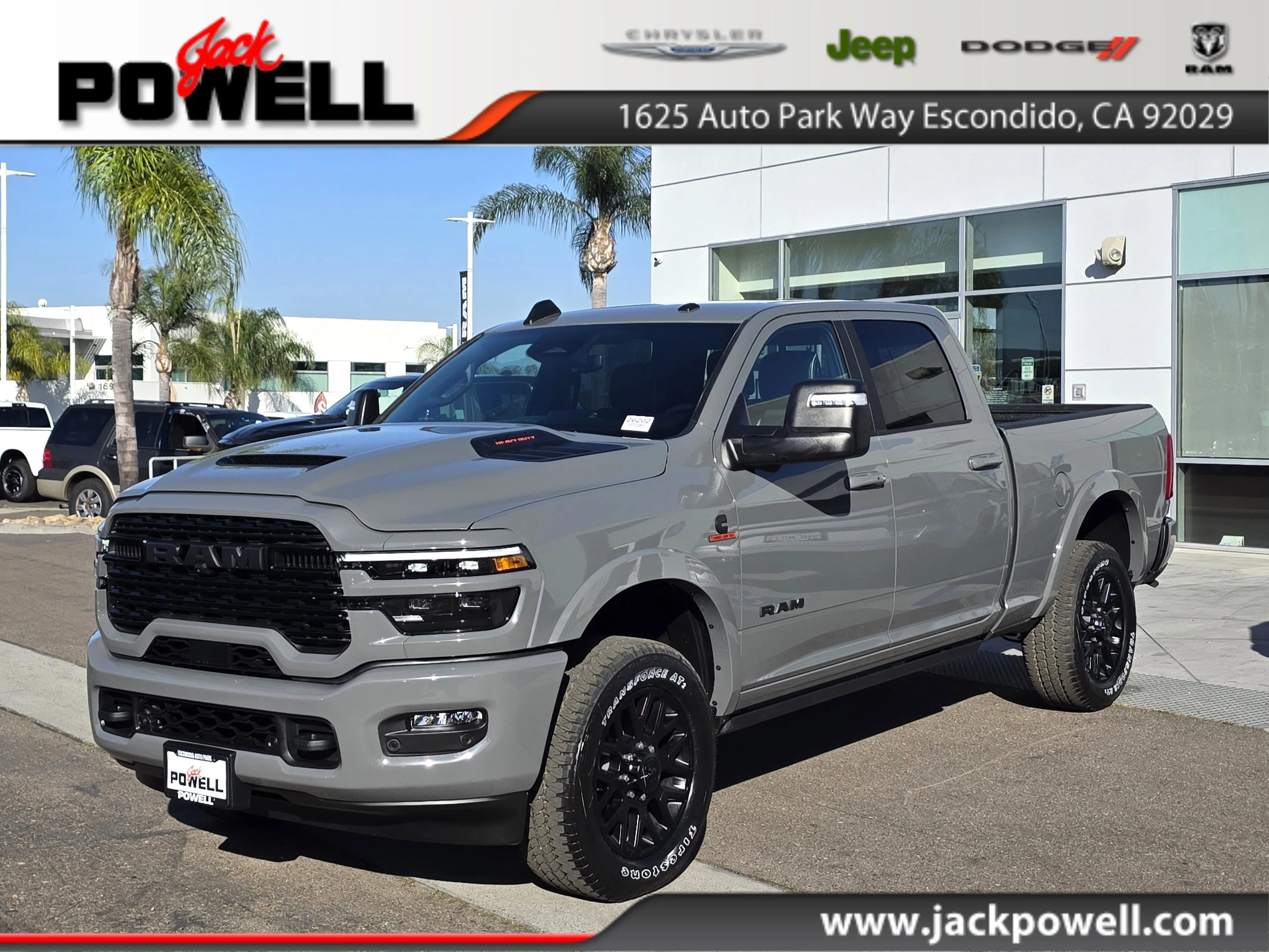 New 2026 Gray Clearcoat RAM Limited image 1
