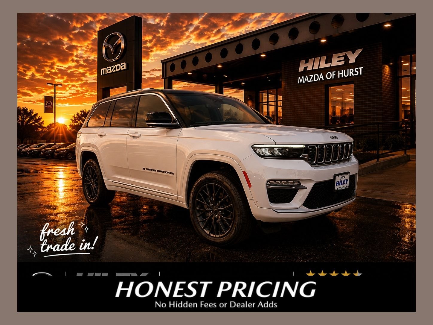 Used 2022 Bright White Clearcoat Jeep Summit image 1
