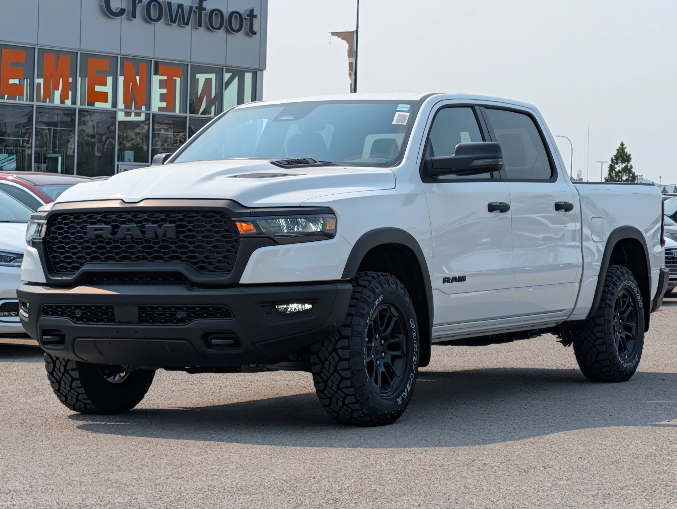 New 2026 White RAM Rebel - - Steel Sport Hood - Trailer Brake Control - Skid Plates - Rear Wheelhouse Liners & More! image 4