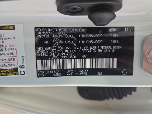 Used 2022 White Toyota Limited image 32