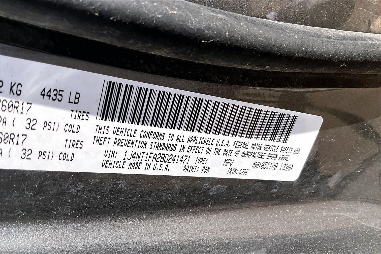 Used 2011 Brilliant Black Crystal Pearl Jeep Latitude image 29