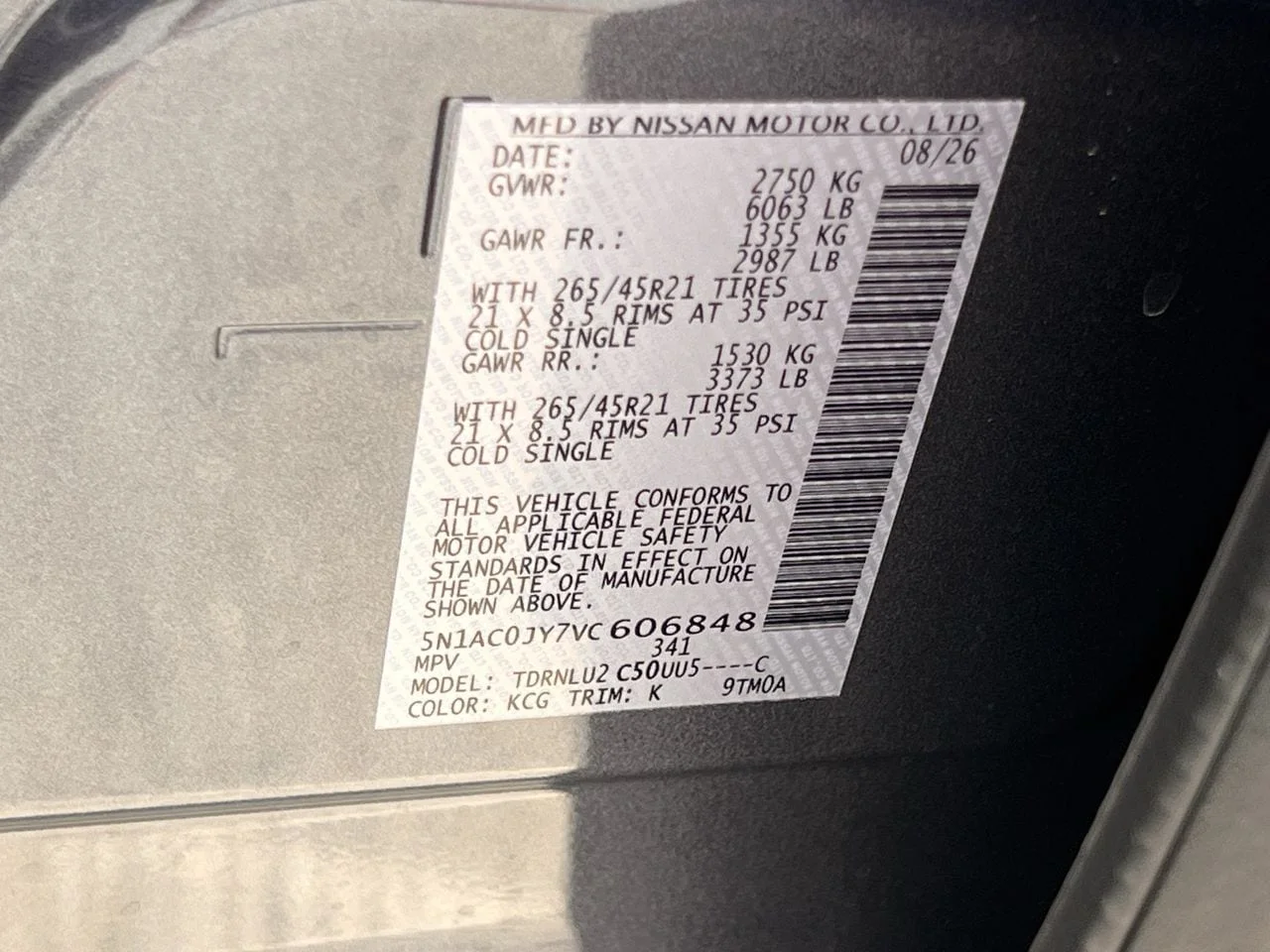 New 2027 2T MNBW BLUE INFINITI Autograph AWD image 29