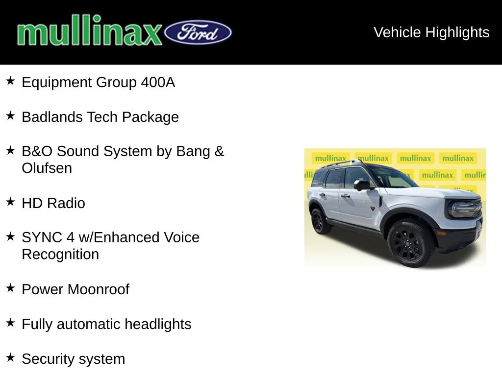 New 2025 White Ford Badlands image 15