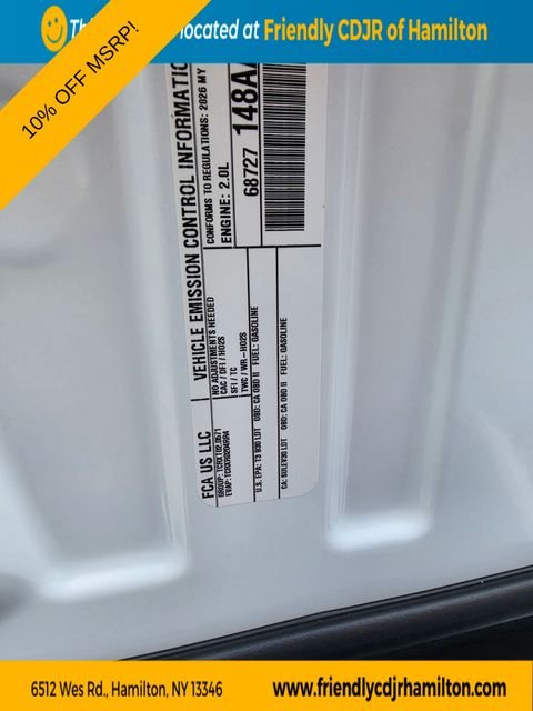 New 2026 Bright White Clear-Coat Exterior Paint Jeep Altitude image 24