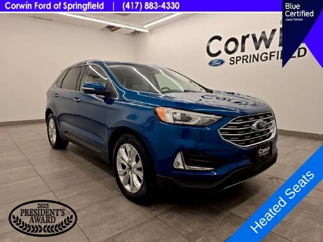 Certified Used 2020 Atlas Blue Metallic Ford Titanium image 7