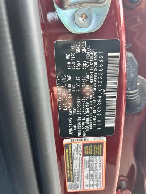 Used 2025 Red Kia LX image 13