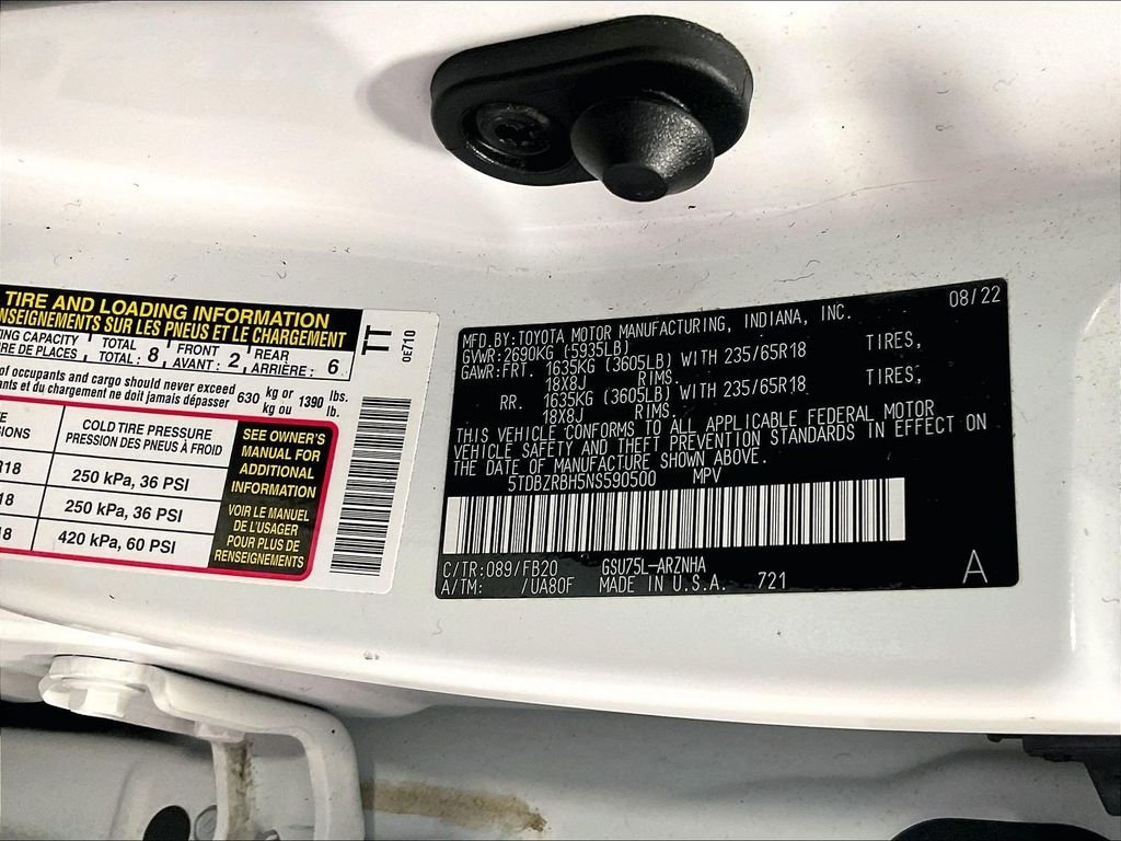 Used 2022 Beige Toyota LE image 35