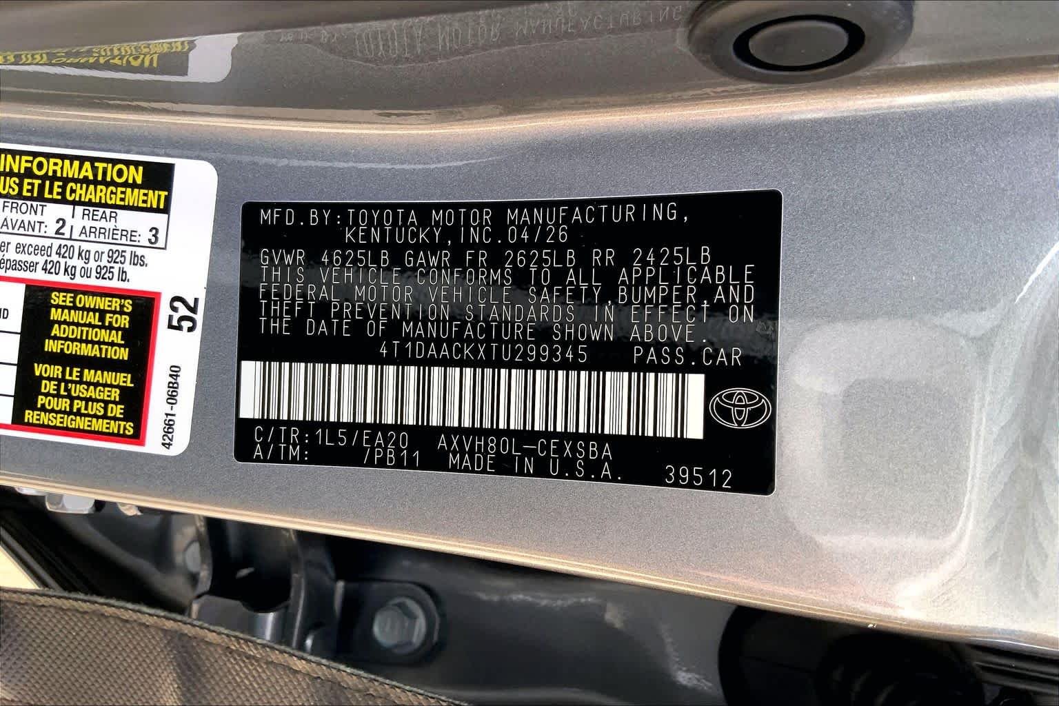 Used 2026 Heavy Metal Toyota SE image 33