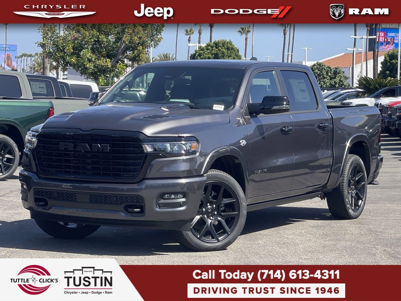 New 2026 Granite Crystal Metallic Clear-Coat Exterior Paint RAM Laramie image 1