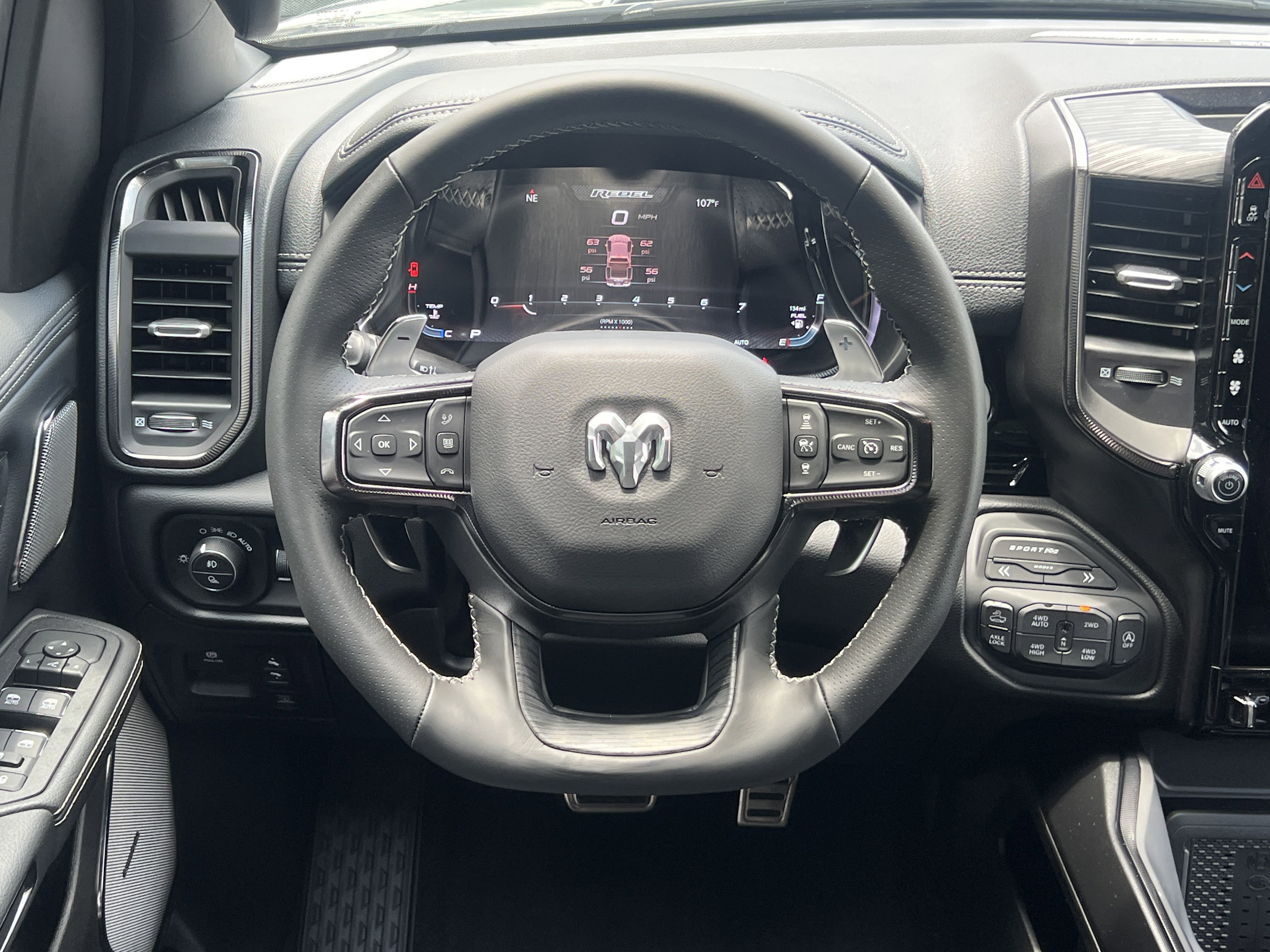 New 2026 Diamond Black Crystal Pearlcoat Ram Rebel image 24
