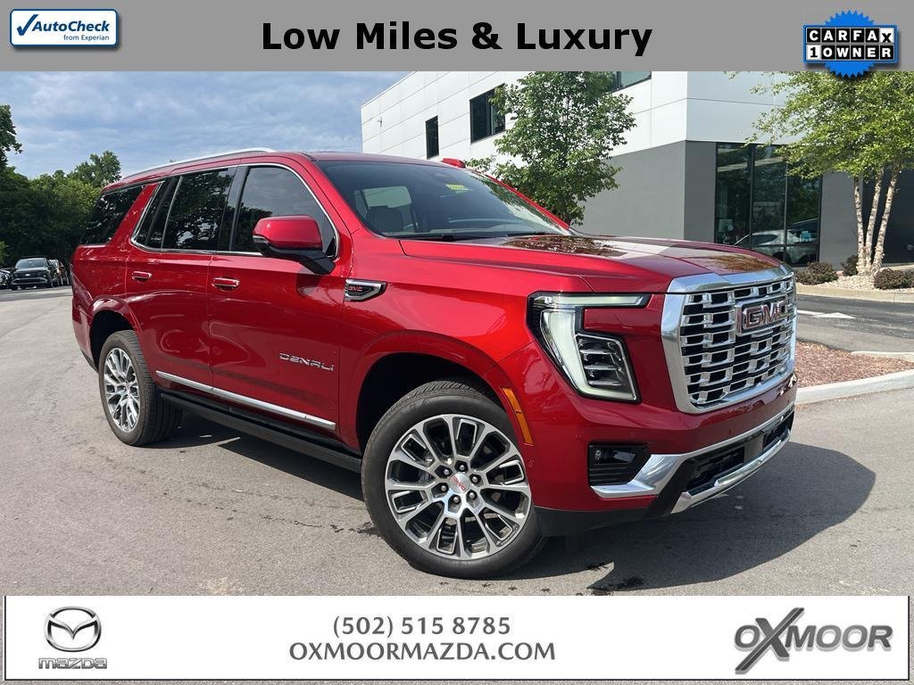 Used 2025 Volcanic Red Tintcoat GMC Denali image 1