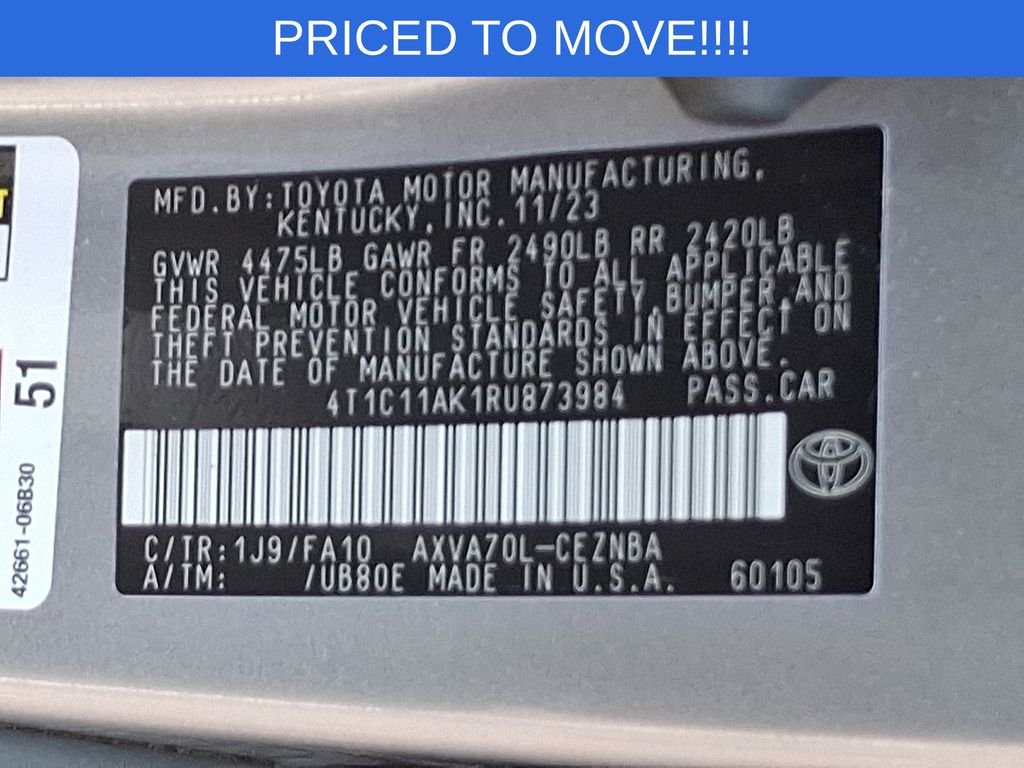 Used 2024 Silver Toyota LE image 23