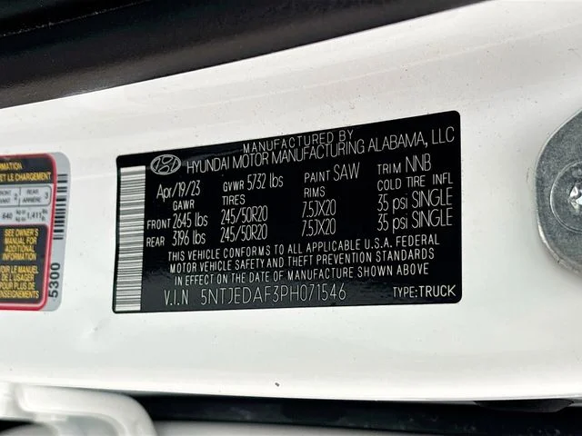 Used 2023 White Hyundai Limited image 33
