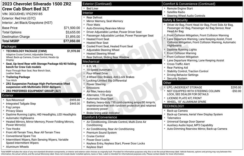 Used 2023 Red Hot Chevrolet ZR2 image 40