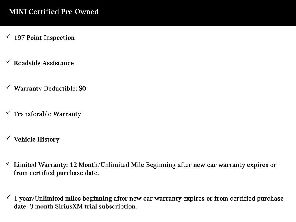 Certified 2022 MINI Hardtop 2 Door SE with VIN WMW13DJ07N2R37910 for sale in Kapolei, HI
