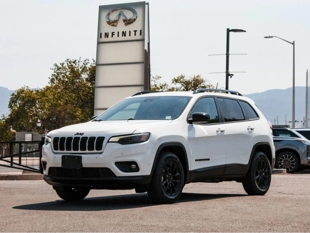 Used 2023 Bright White Clearcoat Jeep Altitude Lux image 1