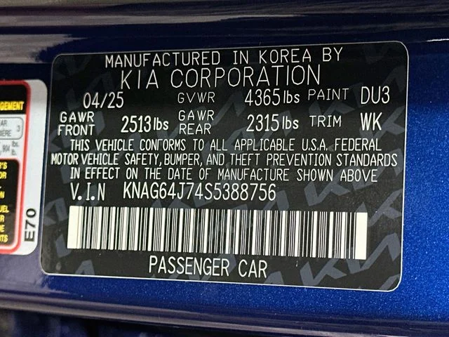 Certified Used 2025 Blue Kia GT-Line image 27