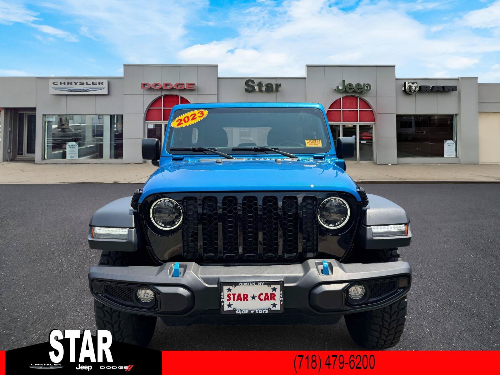 Used 2023 Hydro Blue Pearlcoat Jeep Willys image 2