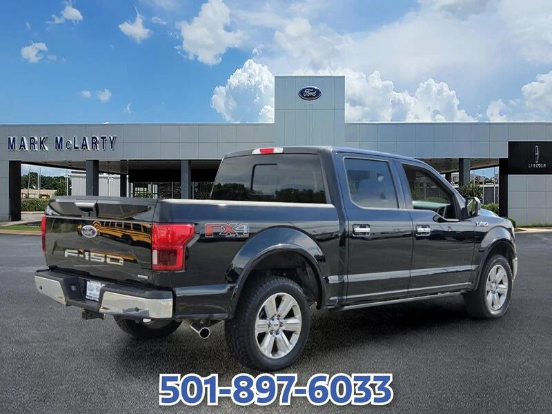Used 2018 Shadow Black FORD LARIAT 4WD SUPERCREW 5.5