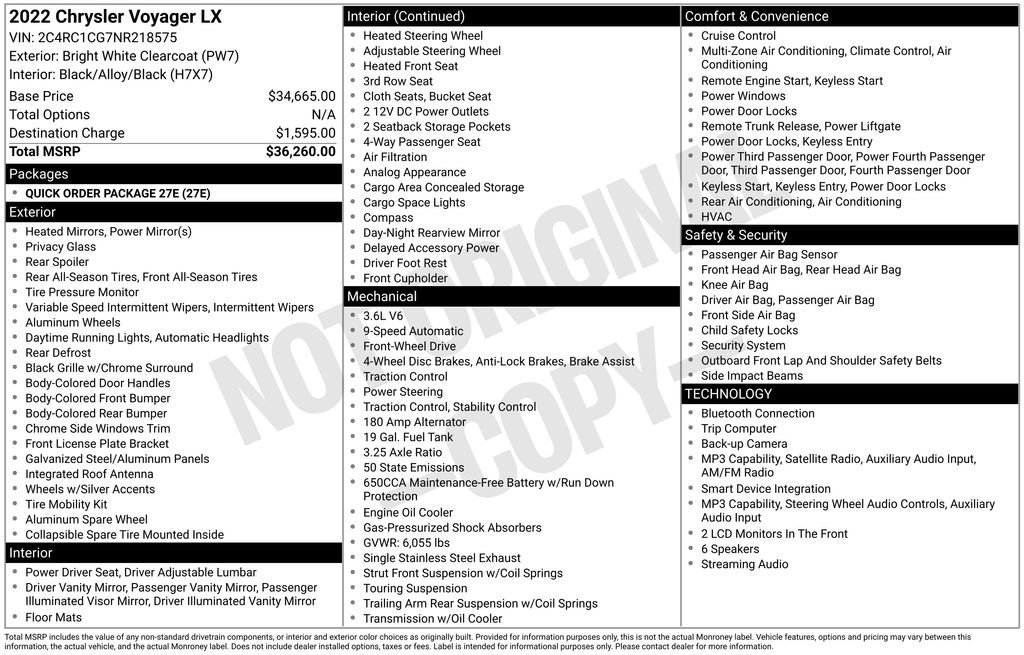 Used 2022 White Chrysler LX image 2