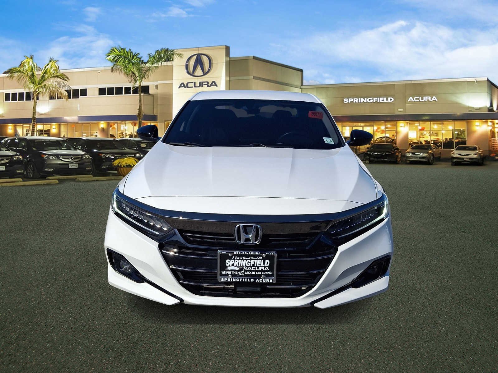 Used 2021 Platinum White Pearl Honda Sport SE image 2