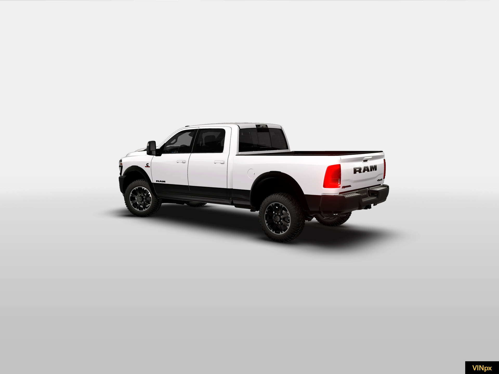 New 2026 Bright White Clear-Coat Exterior Paint RAM REBEL image 3