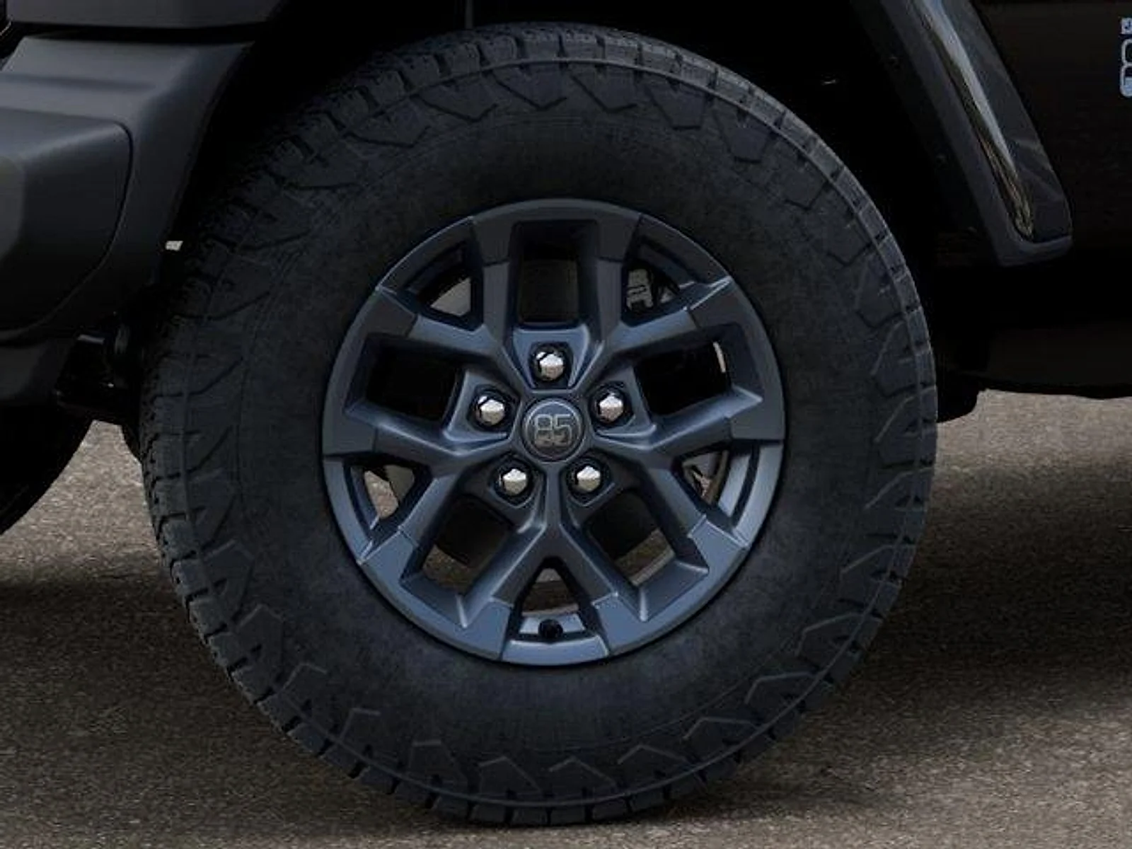 New 2026 Black Clear-Coat Exterior Paint Jeep 4-Door 85th Anniversary Edition image 8