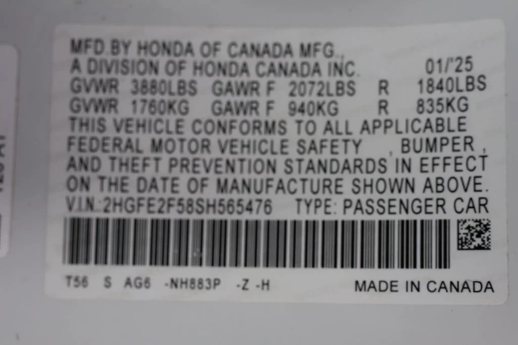 Used 2025 White Honda Sport image 28